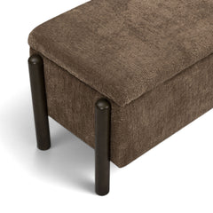 Abby 52" Nubby Fabric Storage Bench