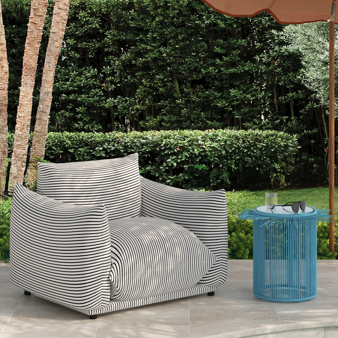 Saint Tropez Stuffed Indoor/Outdoor Armchair