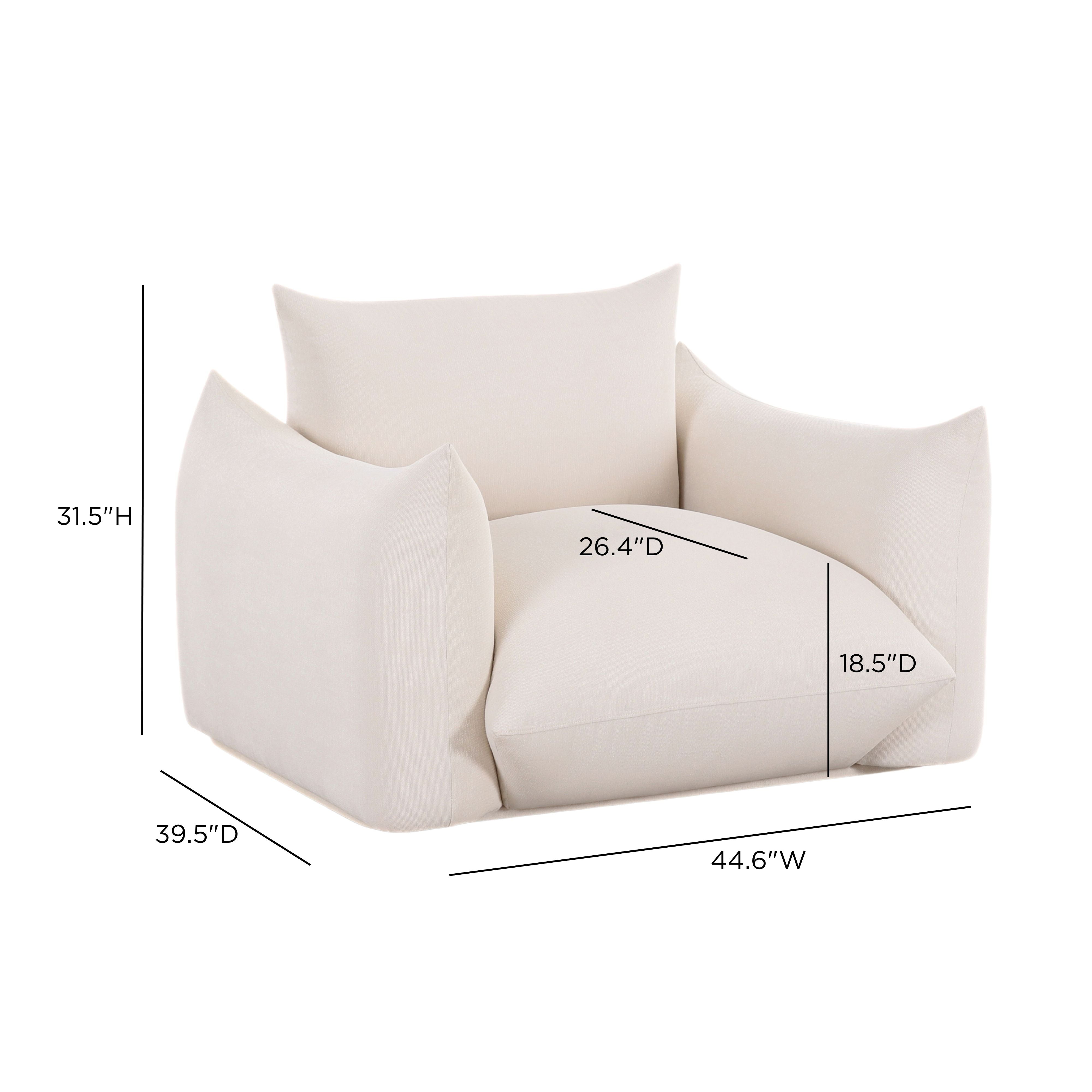 Saint Tropez Stuffed Indoor/Outdoor Armchair