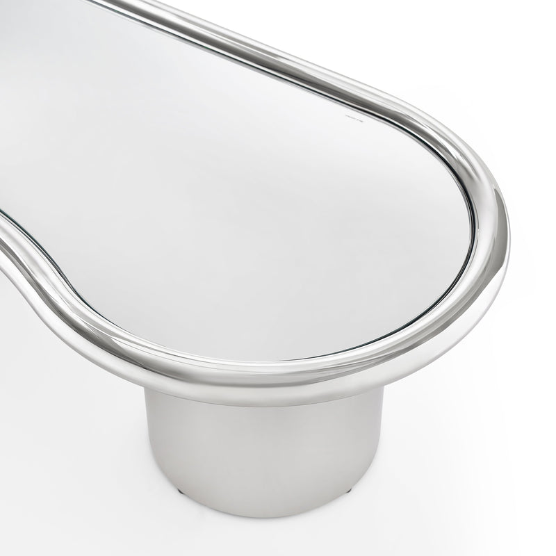 Sorya 51" Chrome Coffee Table-zoom-