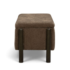 Abby 52" Nubby Fabric Storage Bench
