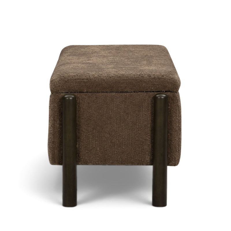Abby 52" Nubby Fabric Storage Bench-zoom-
