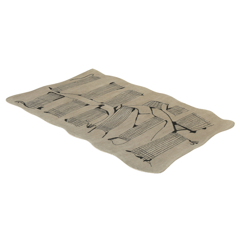 Mezzo Natural Hand Tufted Wool Area Rug 5'X8'-zoom-