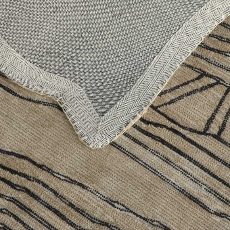 Daphne Natural Hand Tufted Wool Area Rug 5'X8'-zoom-