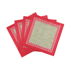 Crissy Cotton Canvas Printed Napkins - Set of 4