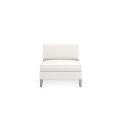 Caracole Victoria Armless Chair – front view – Lusso Furniture Miami