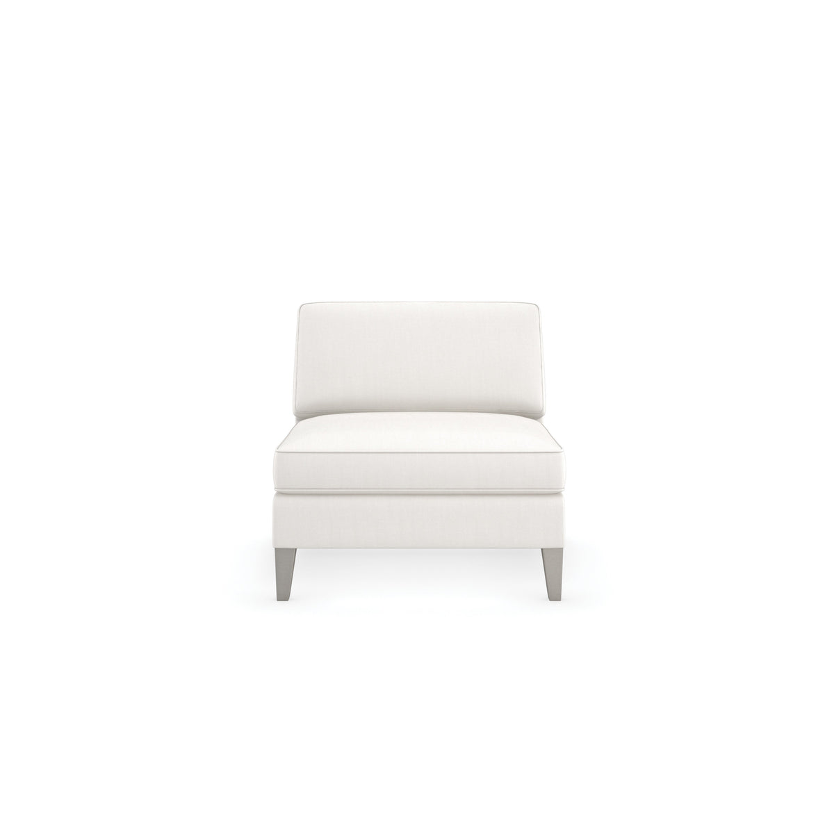 Caracole Victoria Armless Chair – front view – Lusso Furniture Miami
