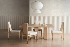 Caracole Unity Light Dining Table – angle view – Lusso Furniture Miami