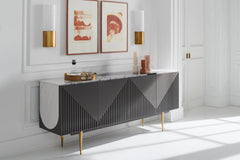 Caracole Over The Edge Buffet – detail – Lusso Furniture Miami