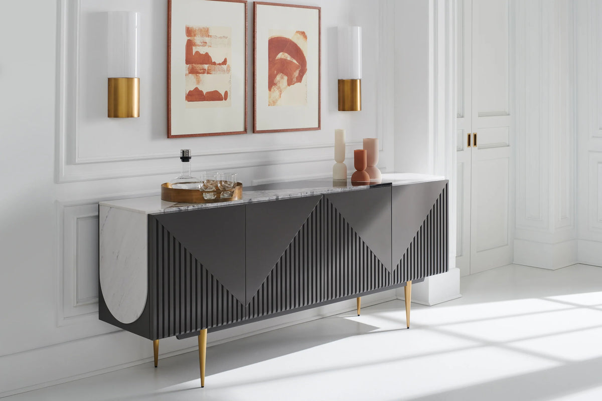 Caracole Over The Edge Buffet – detail – Lusso Furniture Miami