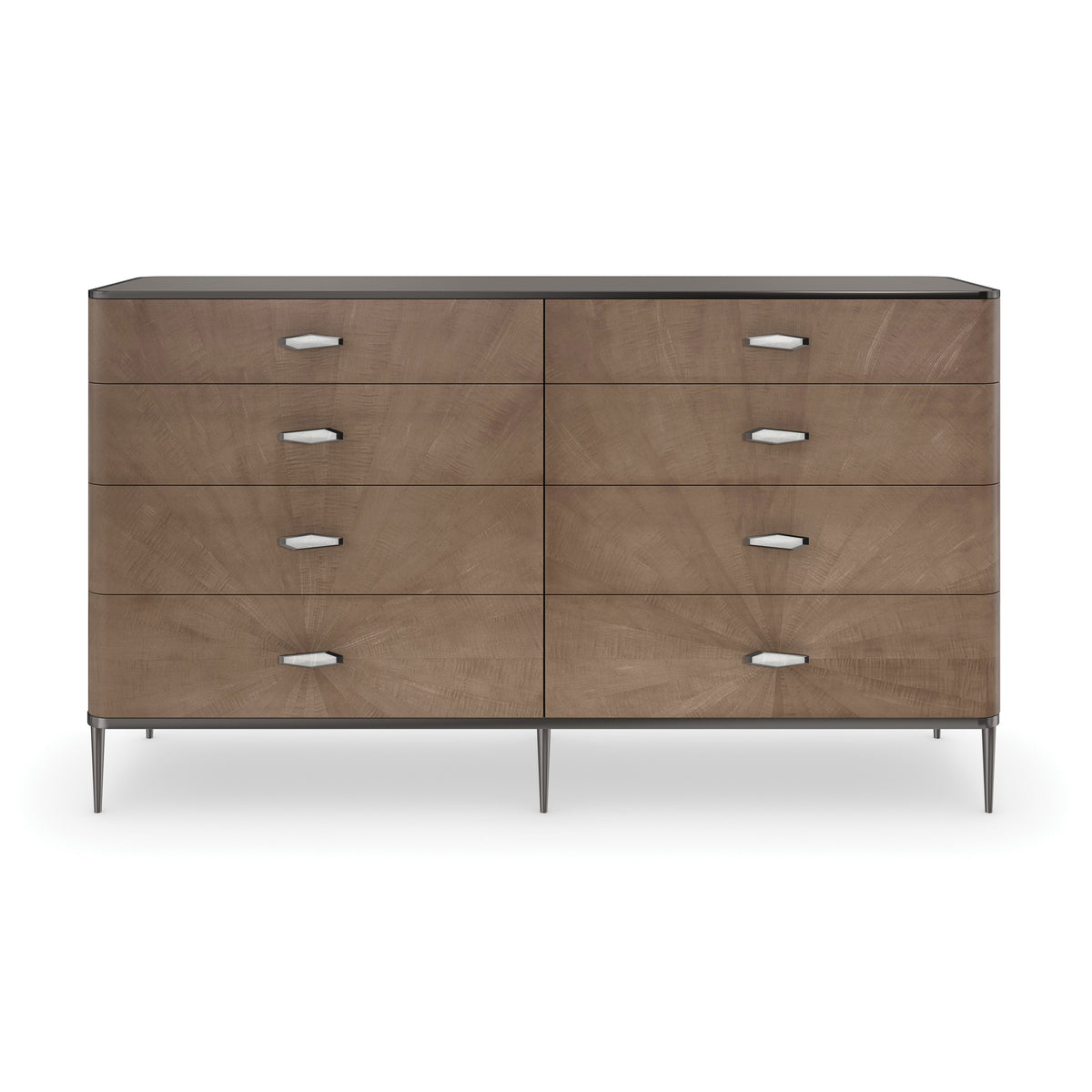 Caracole Prism Dresser – front view – Lusso Furniture Miami