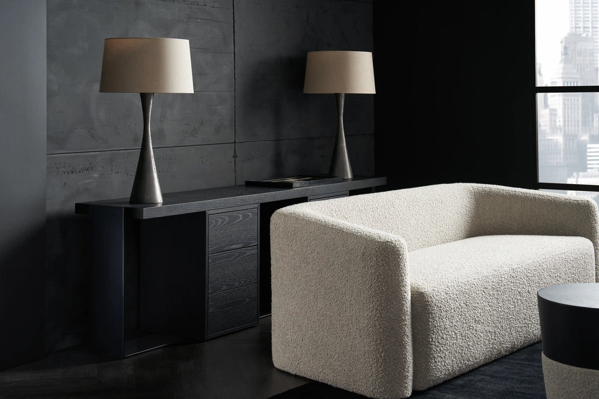Caracole Gabby Console – angle view – Lusso Furniture Miami