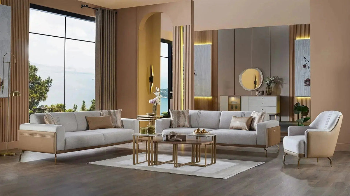 Montella Living Room Set (Vizon) – Living Room Set | Lusso Furniture