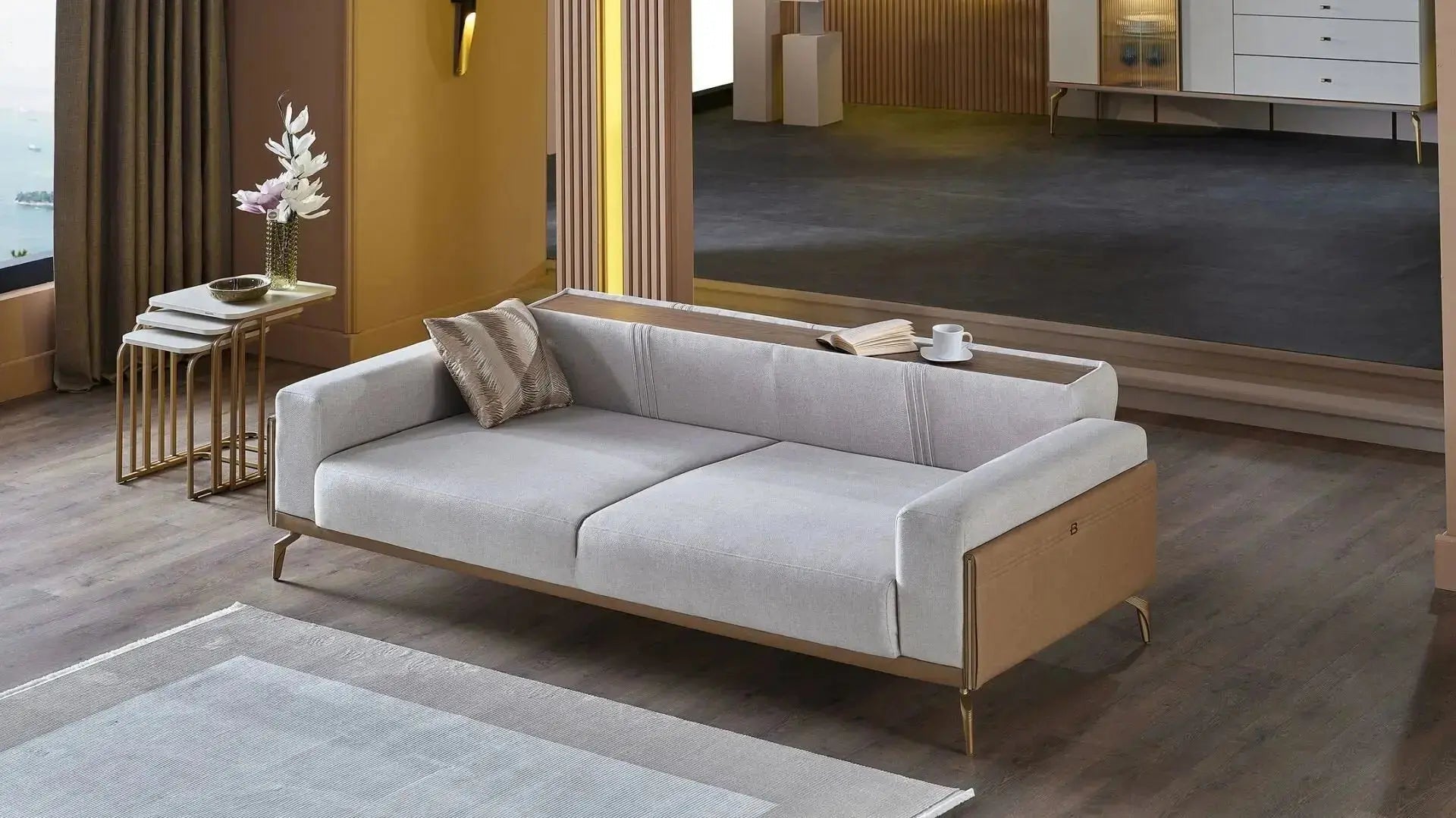 Montella Living Room Set (Vizon) – Living Room Set | Lusso Furniture (view 3)