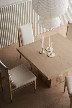 Caracole Unity Light Dining Table – back view – Lusso Furniture Miami