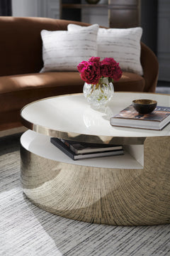 Caracole Turn Style Cocktail Table – side view – Lusso Furniture Miami