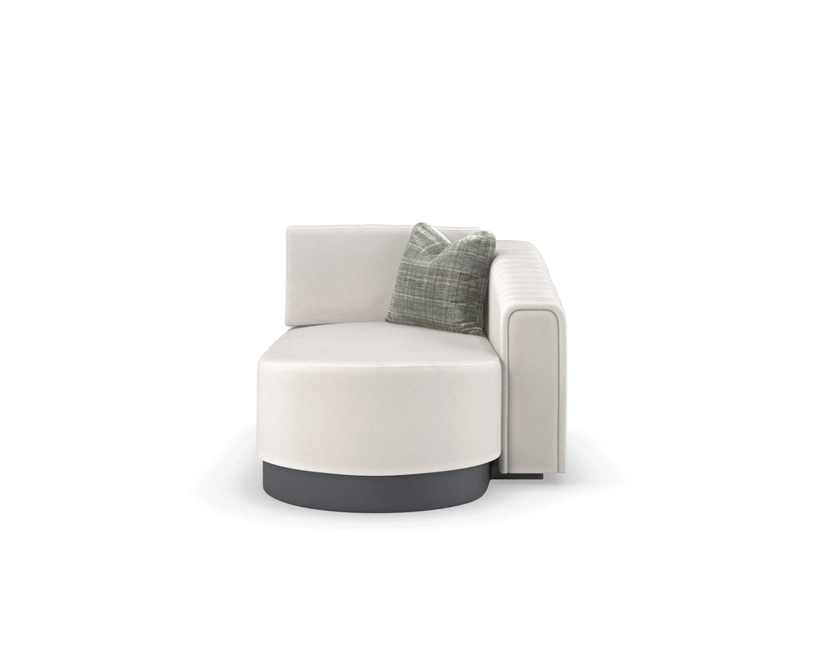 Caracole La Moda Chaise – angle view – Lusso Furniture Miami