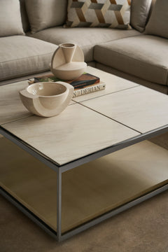 Caracole Cartesian Cocktail Table – angle view – Lusso Furniture Miami