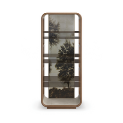Caracole Fairmont Bar Cabinet – front view – Lusso Furniture Miami