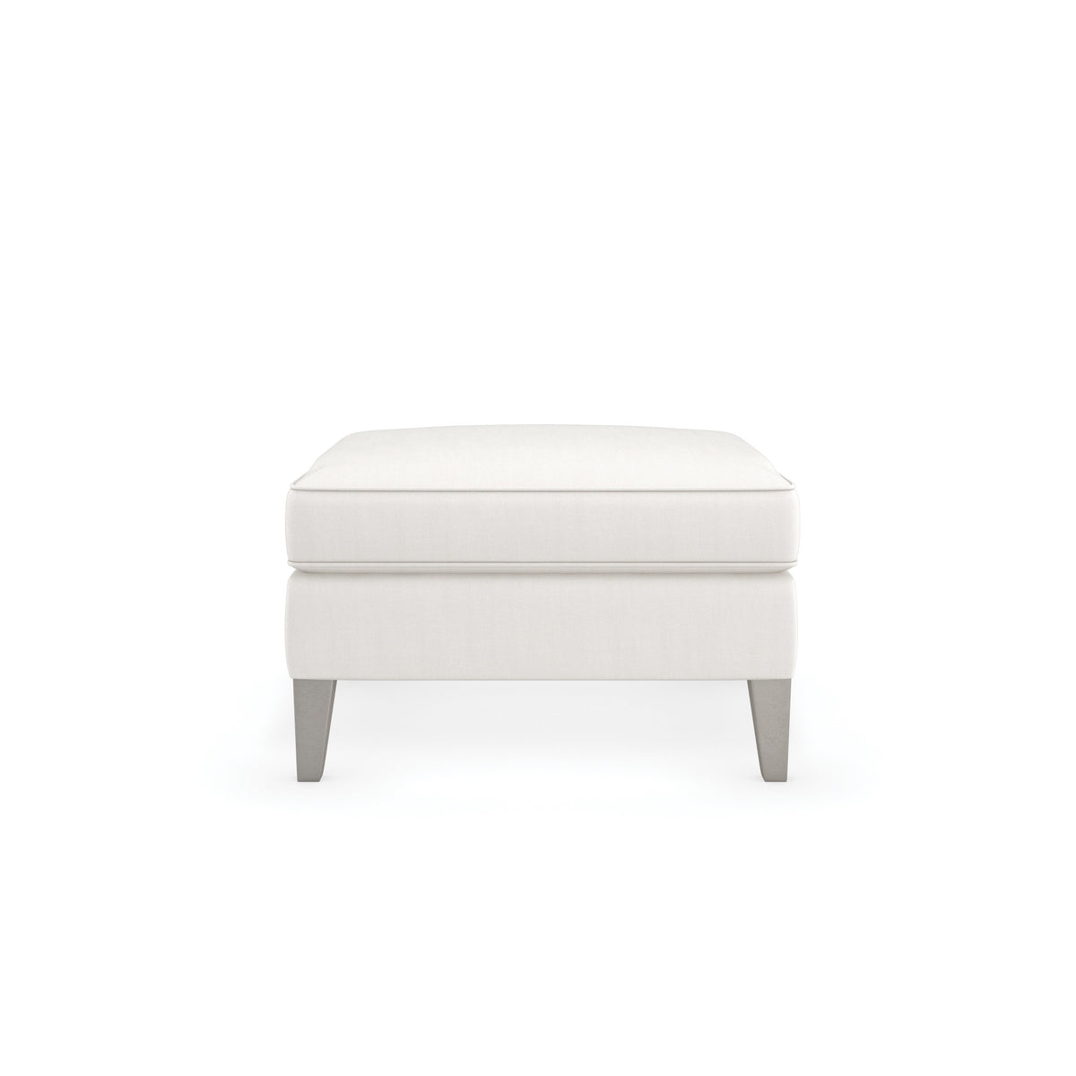 Caracole Victoria Ottoman – front view – Lusso Furniture Miami