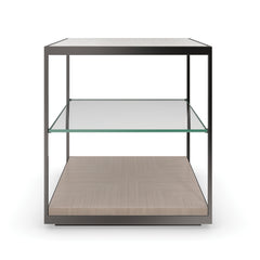 Caracole Quadrant End Table – front view – Lusso Furniture Miami
