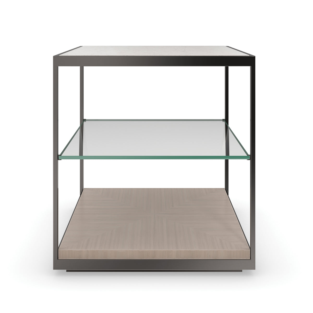 Caracole Quadrant End Table – front view – Lusso Furniture Miami