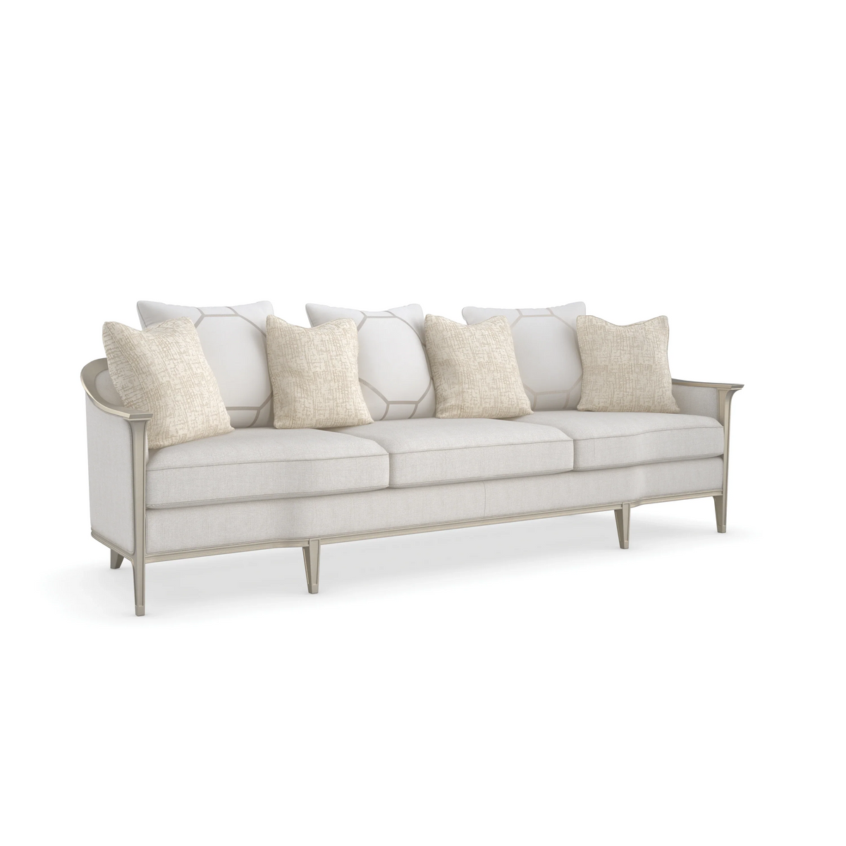 Caracole Eaves Drop Sofa – front view – Lusso Furniture Miami
