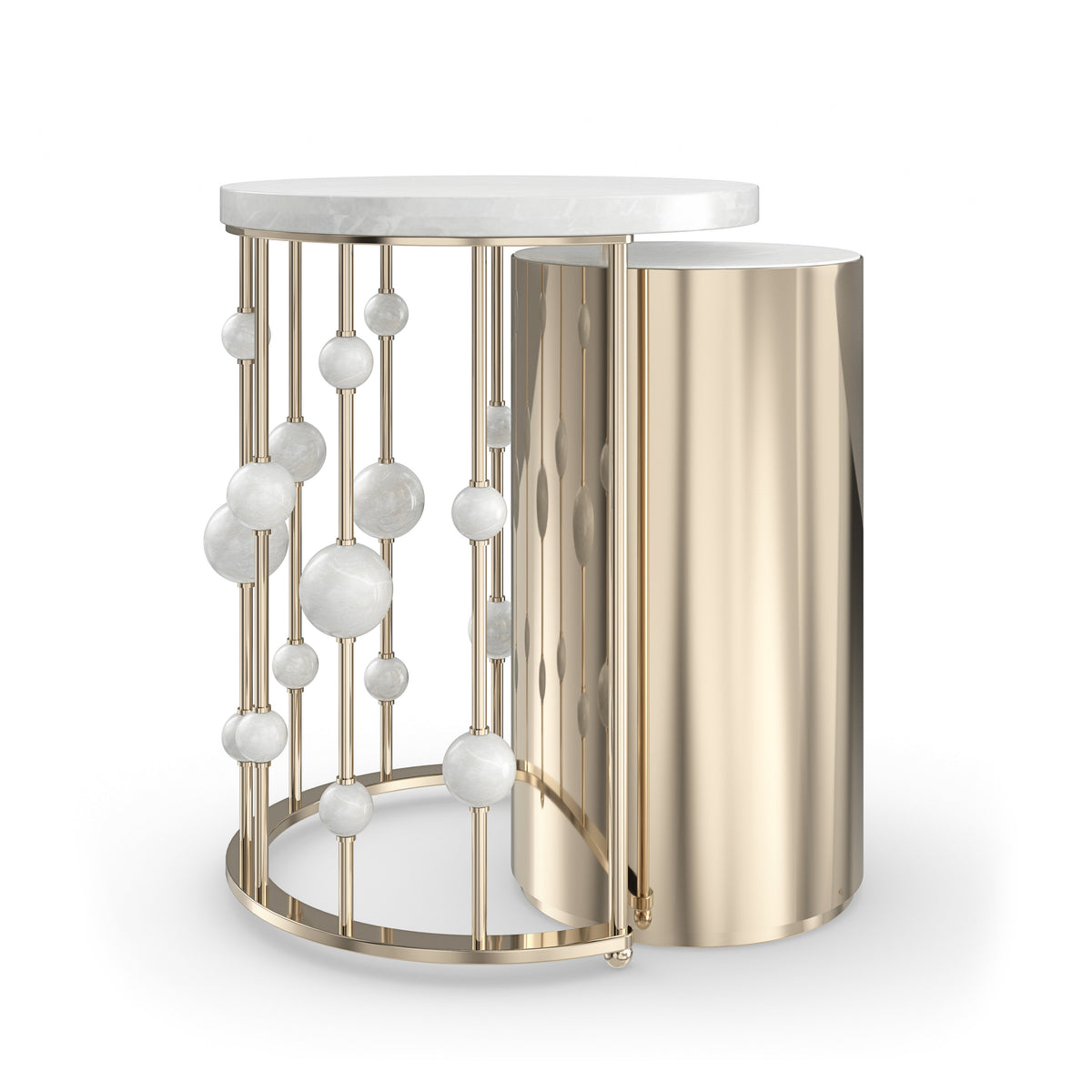 Caracole Orbit Nesting Accent Table – detail – Lusso Furniture Miami