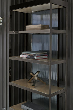 Caracole Shelf Life Cabinet – detail – Lusso Furniture Miami