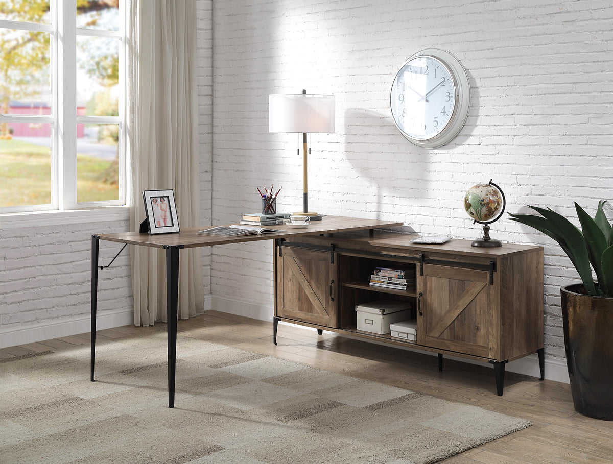 ACME Zakwani USB Writing Desk – back view – Lusso Furniture Miami