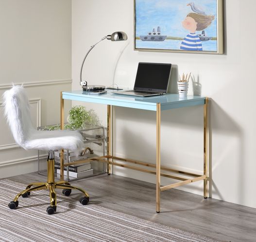 ACME Midriaks USB Writing Desk – front view – Lusso Furniture Miami