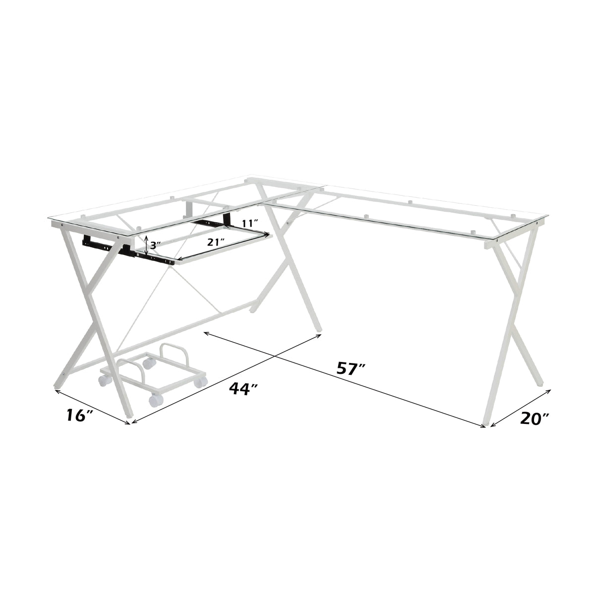 ACME Dazenus Computer Desk – view 13 – Lusso Furniture Miami