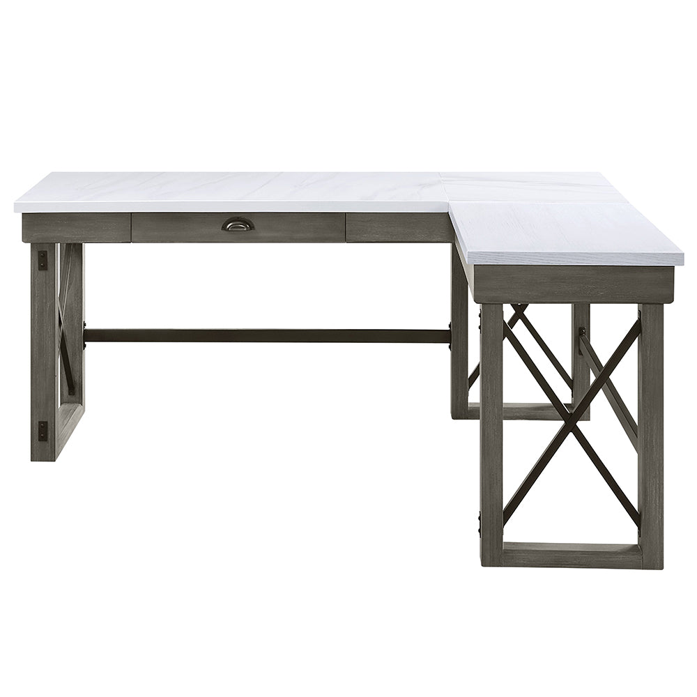 ACME Talmar Lift Top Writing Desk – side view – Lusso Furniture Miami