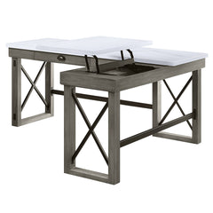 ACME Talmar Lift Top Writing Desk – back view – Lusso Furniture Miami