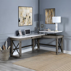ACME Talmar Lift Top Writing Desk – top view – Lusso Furniture Miami