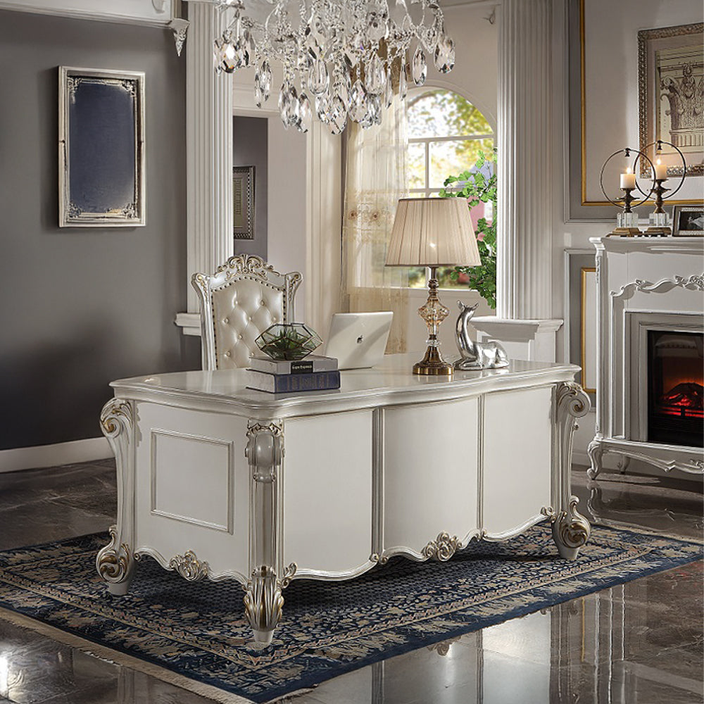 ACME Vendome Executive Writing Desk – angle view – Lusso Furniture Miami