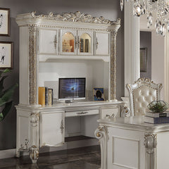 ACME Vendome Computer Desk with Hutch – front view – Lusso Furniture Miami
