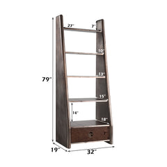 ACME Brancaster Bookcase – back view – Lusso Furniture Miami