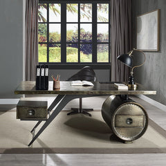 ACME Brancaster Executive Writing Desk – front view – Lusso Furniture Miami
