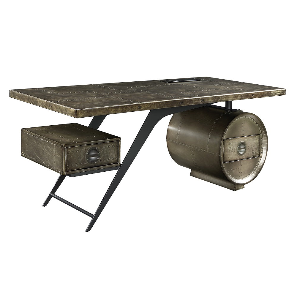 ACME Brancaster Executive Writing Desk – angle view – Lusso Furniture Miami