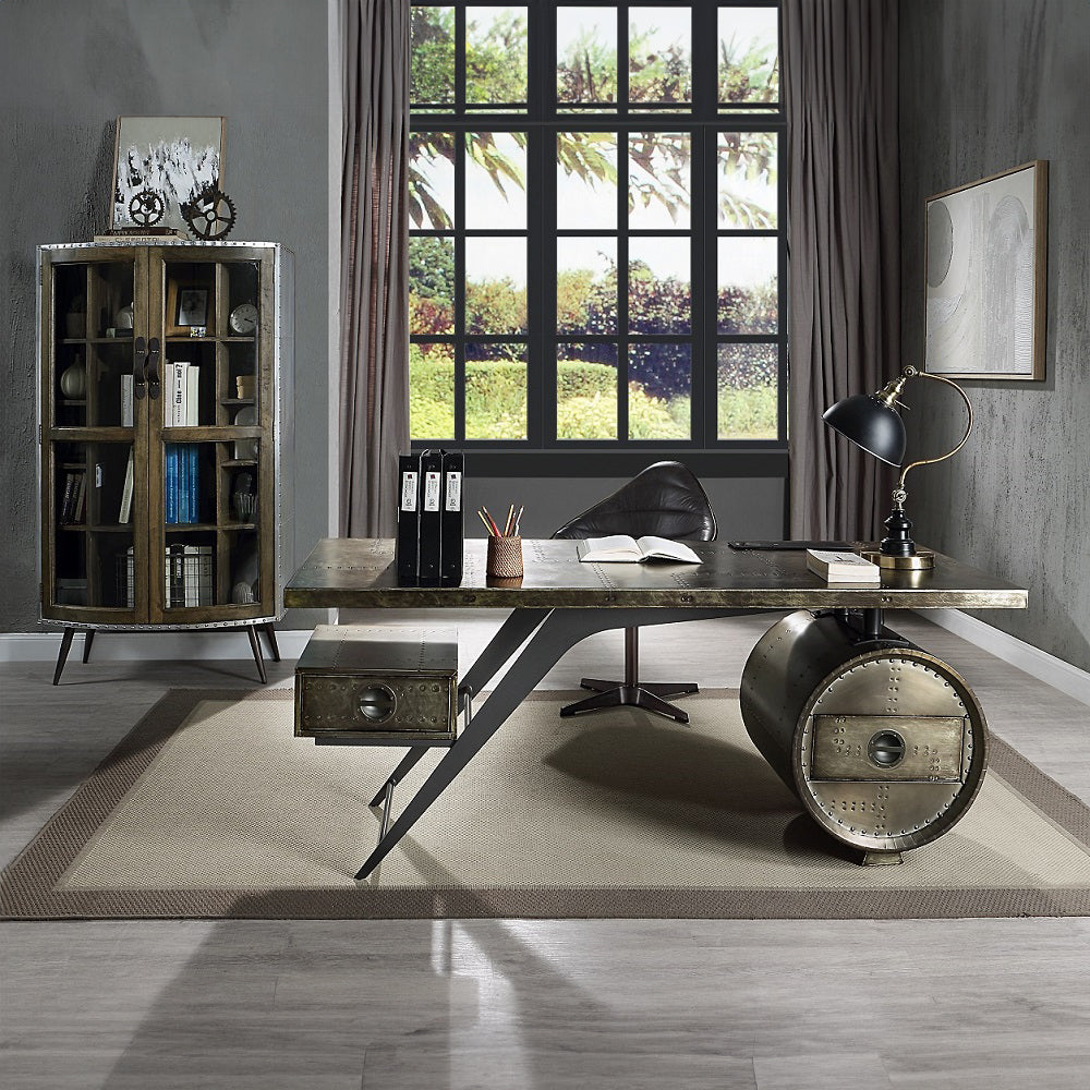 ACME Brancaster Executive Writing Desk – alternate view – Lusso Furniture Miami