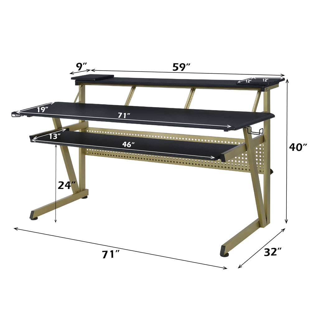 ACME Saida Music Desk – close-up – Lusso Furniture Miami