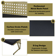 ACME Saida Music Desk – alternate view – Lusso Furniture Miami