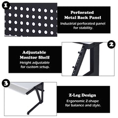 ACME Saida Music Desk – view 16 – Lusso Furniture Miami