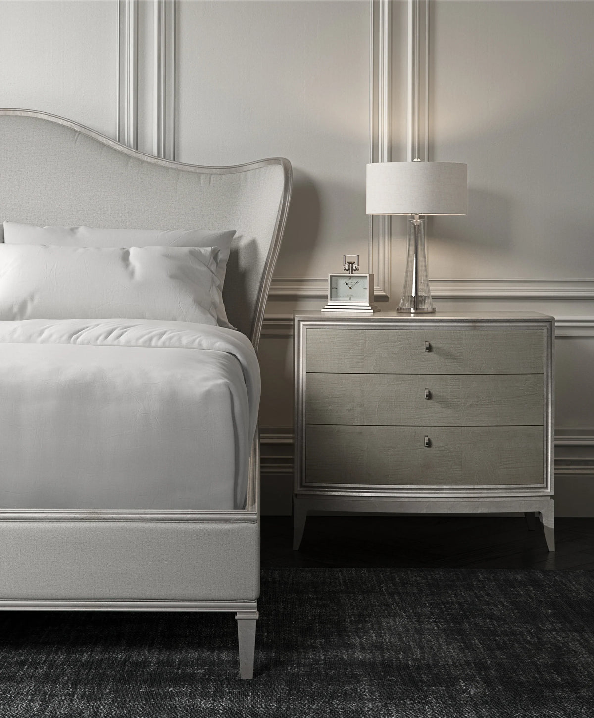 Caracole Bedtime Beauty Bed – close-up – Lusso Furniture Miami