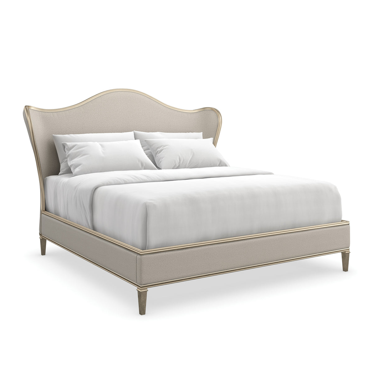 Caracole Bedtime Beauty Bed – front view – Lusso Furniture Miami