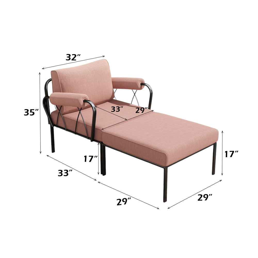 ACME Rajni Patio Ottoman – angle view – Lusso Furniture Miami