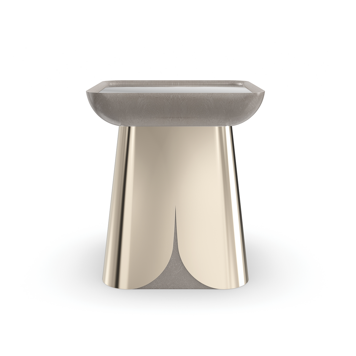 Caracole Zenith End Table – front view – Lusso Furniture Miami