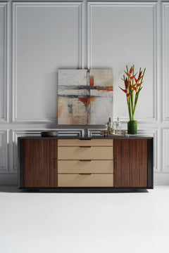 Caracole Around The Corner Sideboard – angle view – Lusso Furniture Miami