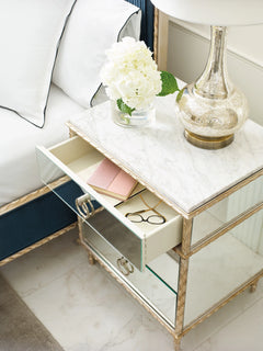 Caracole Fontainebleau Nightstand – top view – Lusso Furniture Miami